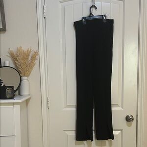H&M Black Stretchy Ribbed Women's Pants